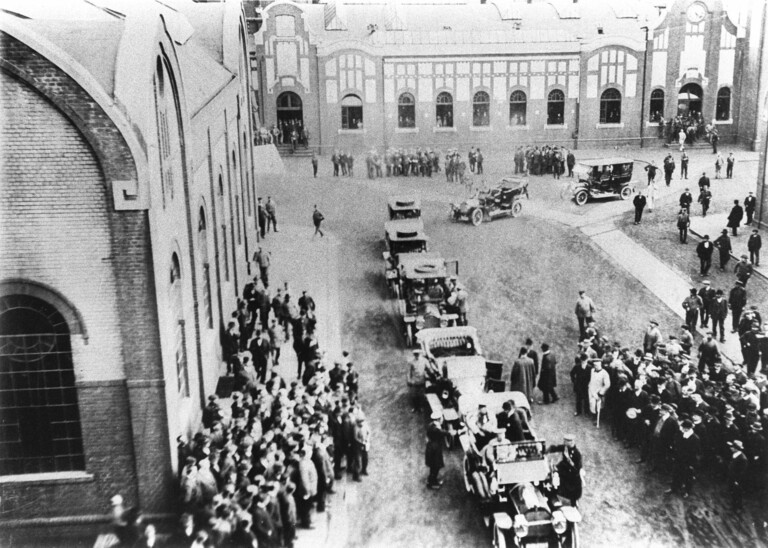 Kaiserbesuch 1912 nach Grubenunglück auf Zeche Lothringen