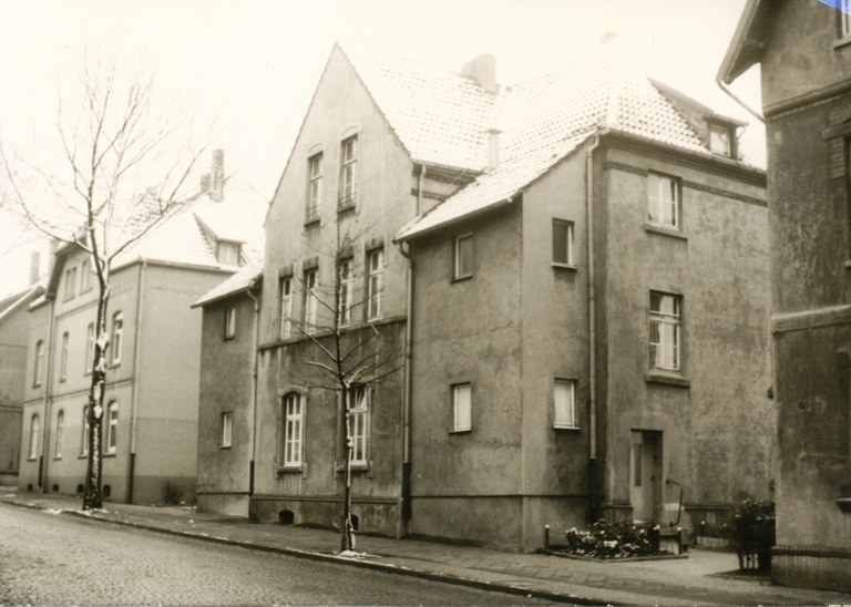 Heinrichstraße vor dem Abriss für das Schulzentrum Gerthe 1977