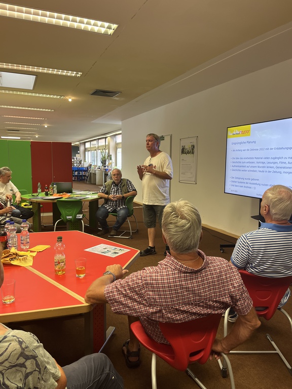 1. Vorstellung des Projekts Zeitsprung am 18.07.2025 in der Zweigbücherei Gerthe