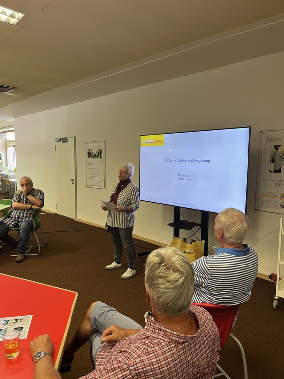 1. Vorstellung des Projekts Zeitsprung am 18.07.2025 in der Zweigbücherei Gerthe