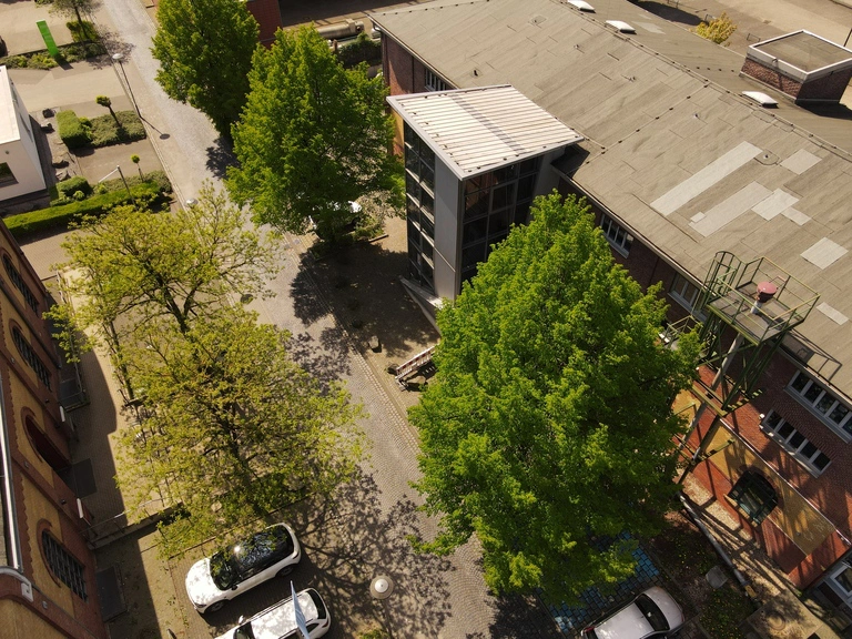 Zauberkasten und Kulturrat mit einer Drohne fotografiert