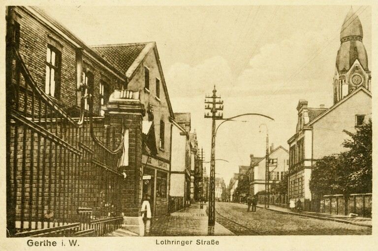 Lothringerstraße mit Christuskirche, Blick Richtung heutiger Fußgängerzone