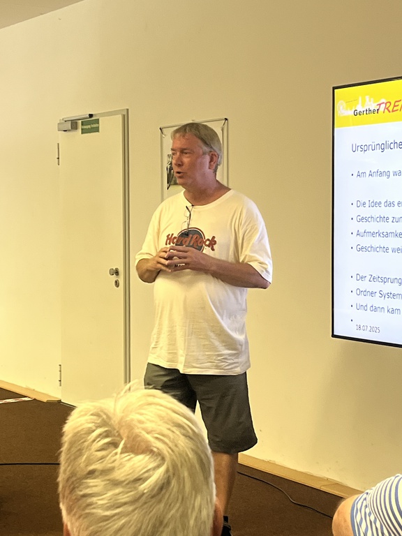 1. Vorstellung des Projekts Zeitsprung am 18.07.2025 in der Zweigbücherei Gerthe