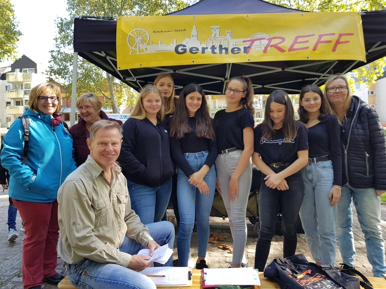 Marktgarten Bepflanzung mit der Anne Frank Realschule 20.09.2019