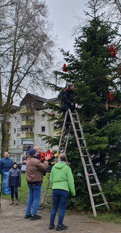 Weihnachtsbaum abschmücken am 07.01.2025