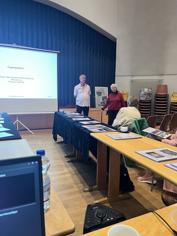 3. Vorstellung des Projekts Zeitsprung am 18.09.2025 in der Christopherus-Schule