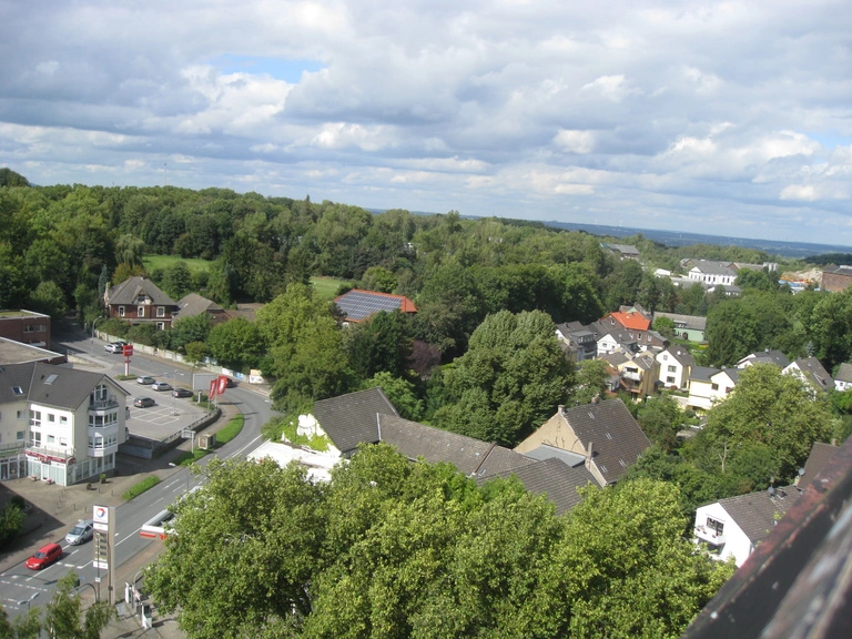 Blick vom Turm der Erlöserkirche Hiltrop in Richtumg Herne