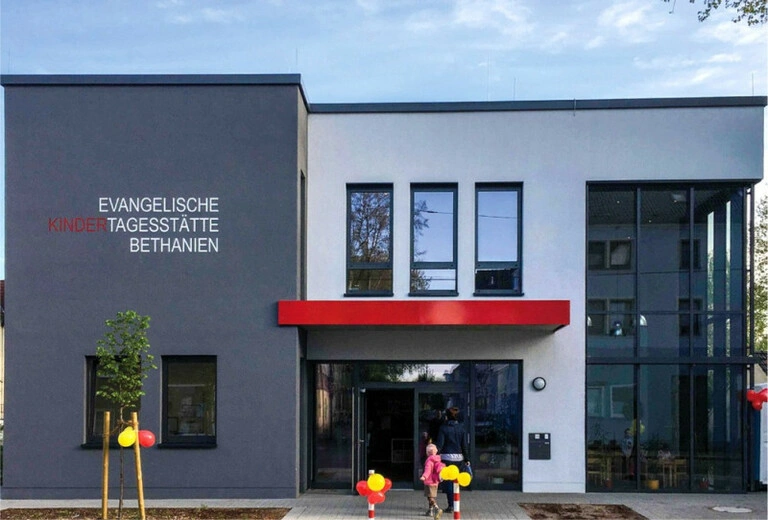 Neue evangelische Kinder Tagesstätte Bethanien auf der Lothringer Straße, hier stand bis 2017 das Gemeindehaus