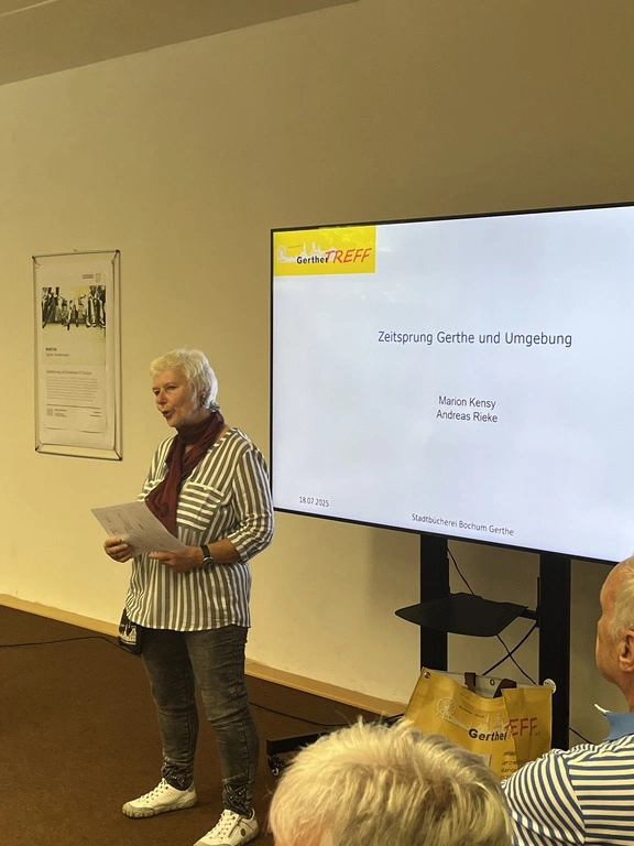 1. Vorstellung des Projekts Zeitsprung am 18.07.2025 in der Stadtteilbücherei Gerthe Nord