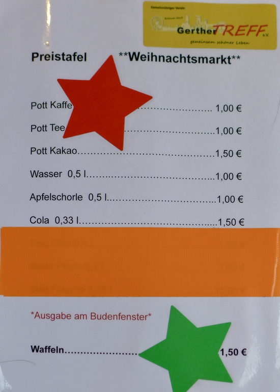 Gerther Weihnachtsmarkt am 05.12.2025