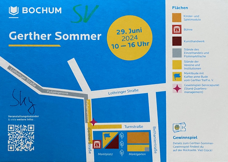 Gerther Sommer 29.6.2024 Gewinnspiel Karte