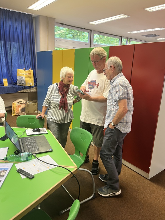 1. Vorstellung des Projekts Zeitsprung am 18.07.2025 in der Zweigbücherei Gerthe