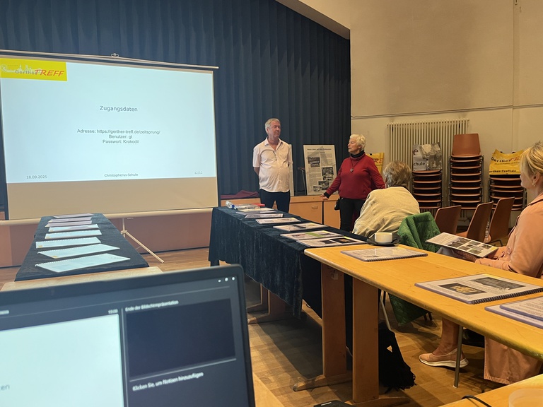 3. Vorstellung des Projekts Zeitsprung am 18.09.2025 in der Christopherus-Schule