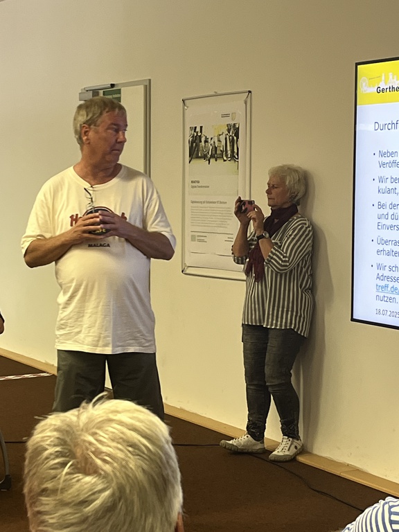 1. Vorstellung des Projekts Zeitsprung am 18.07.2025 in der Zweigbücherei Gerthe