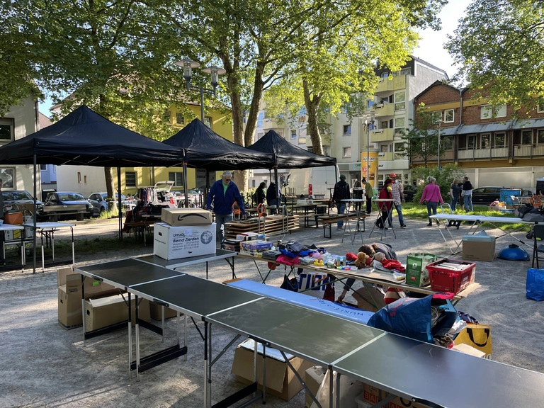 Flohmarkt am 10.05.2025, Aufbau morgens ab 8 Uhr