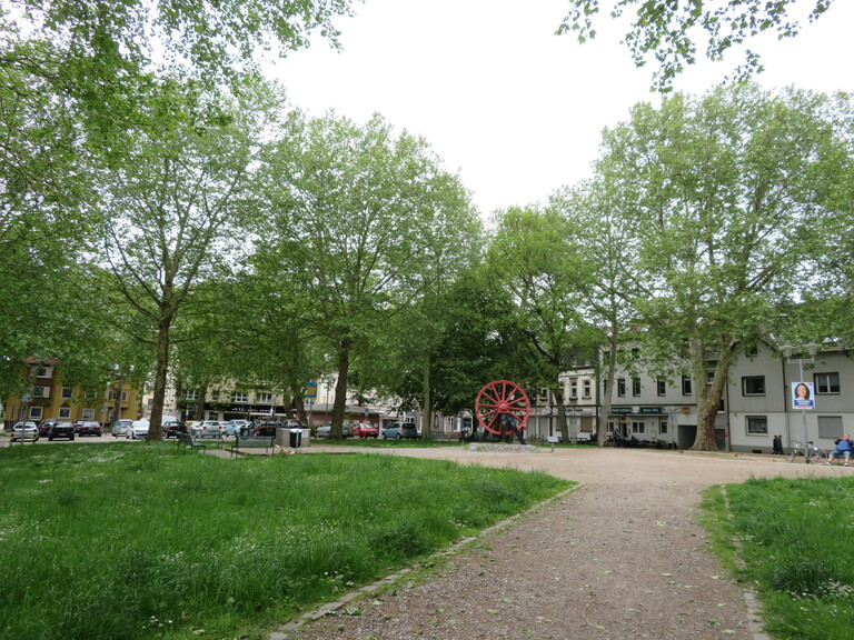 Marktgarten in Blickrichtung Turnstraße, Gerther Straße