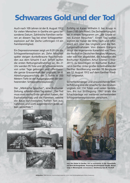 Gerther Zeitreise Tafel 16 Schwarzes Gold und der Tod