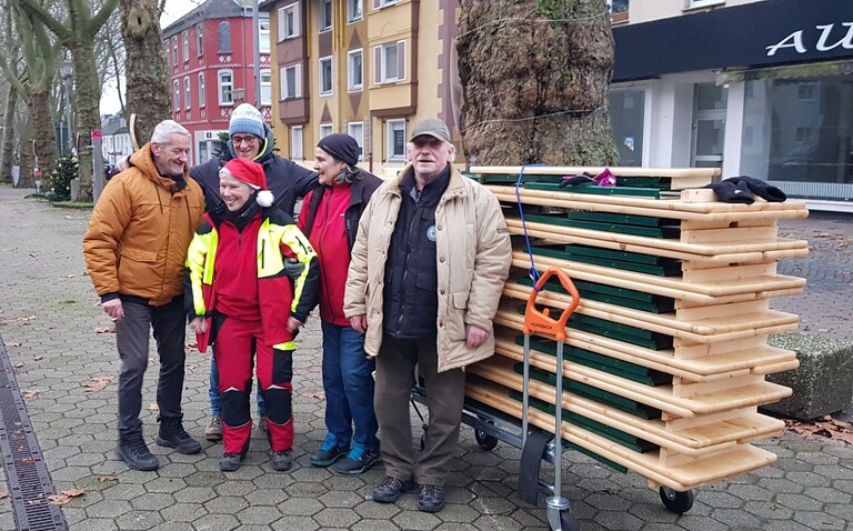 Aufbau Team Weihnachtsmarkt 2023